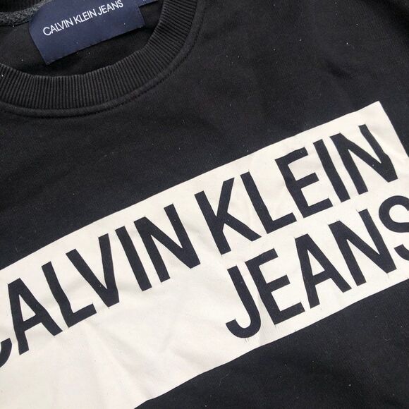 RARE Calvin Klein Jeans Sweater XXL Black - Picture 3 of 4